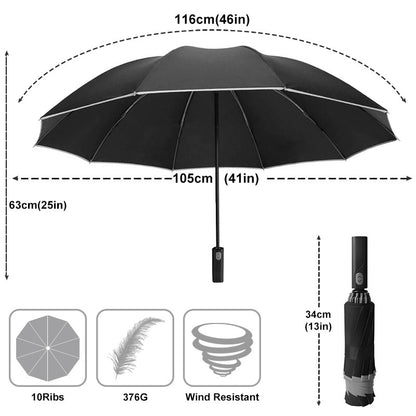 Automatic Reflective Strip Umbrella